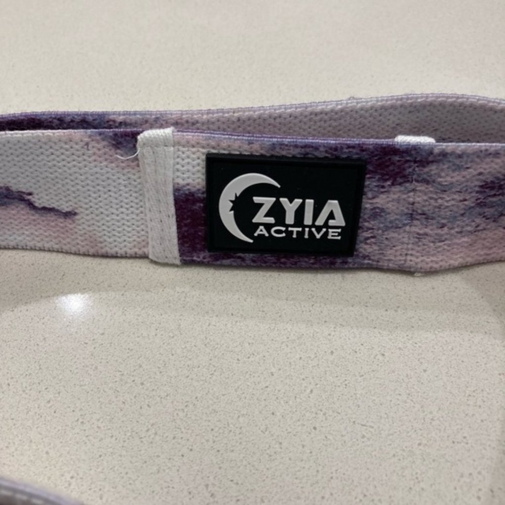 zyia active resistance band purple marbled with white